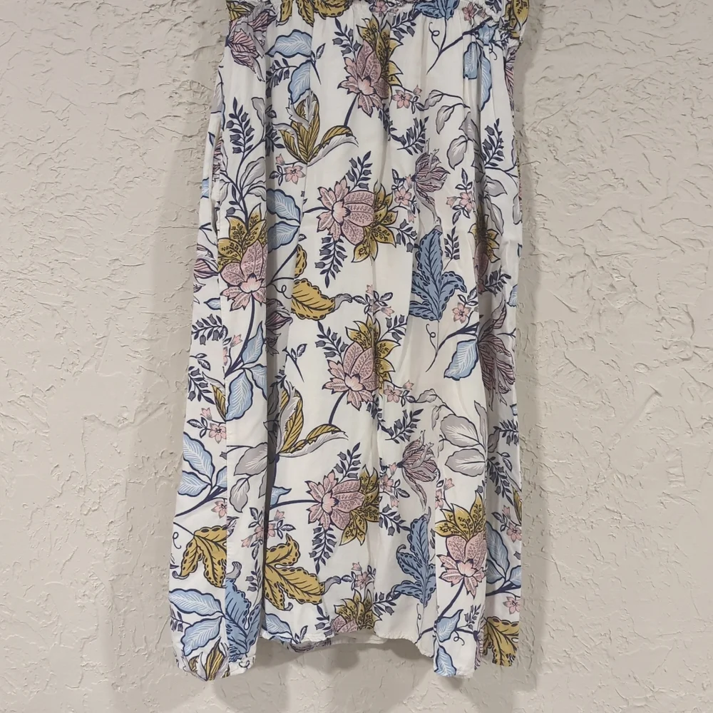 Rachel Zoe White Floral Sleeveless Dress Knee Length Women's 4 Easter Spring - Picture 5 of 16